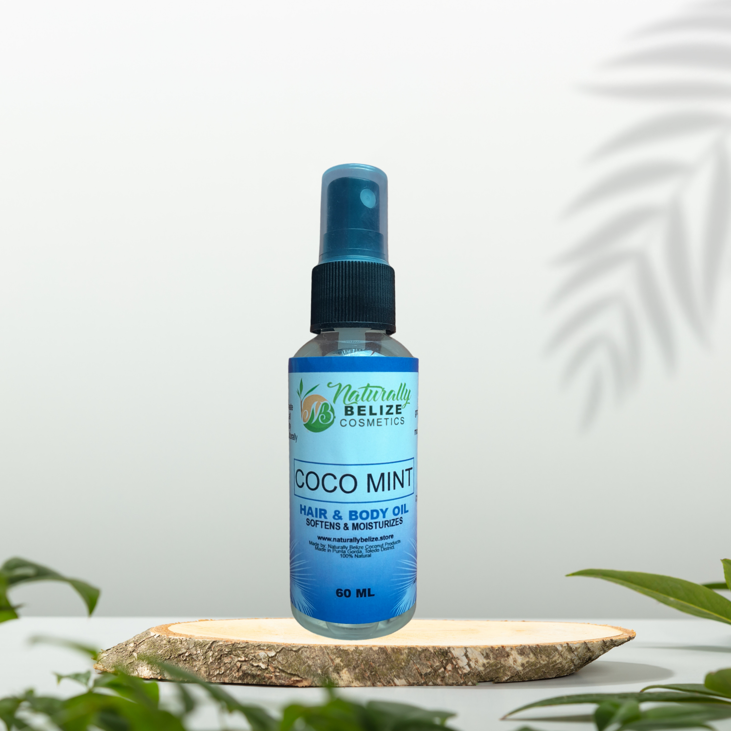 Coco Mint Hair and Body Oil (2oz)