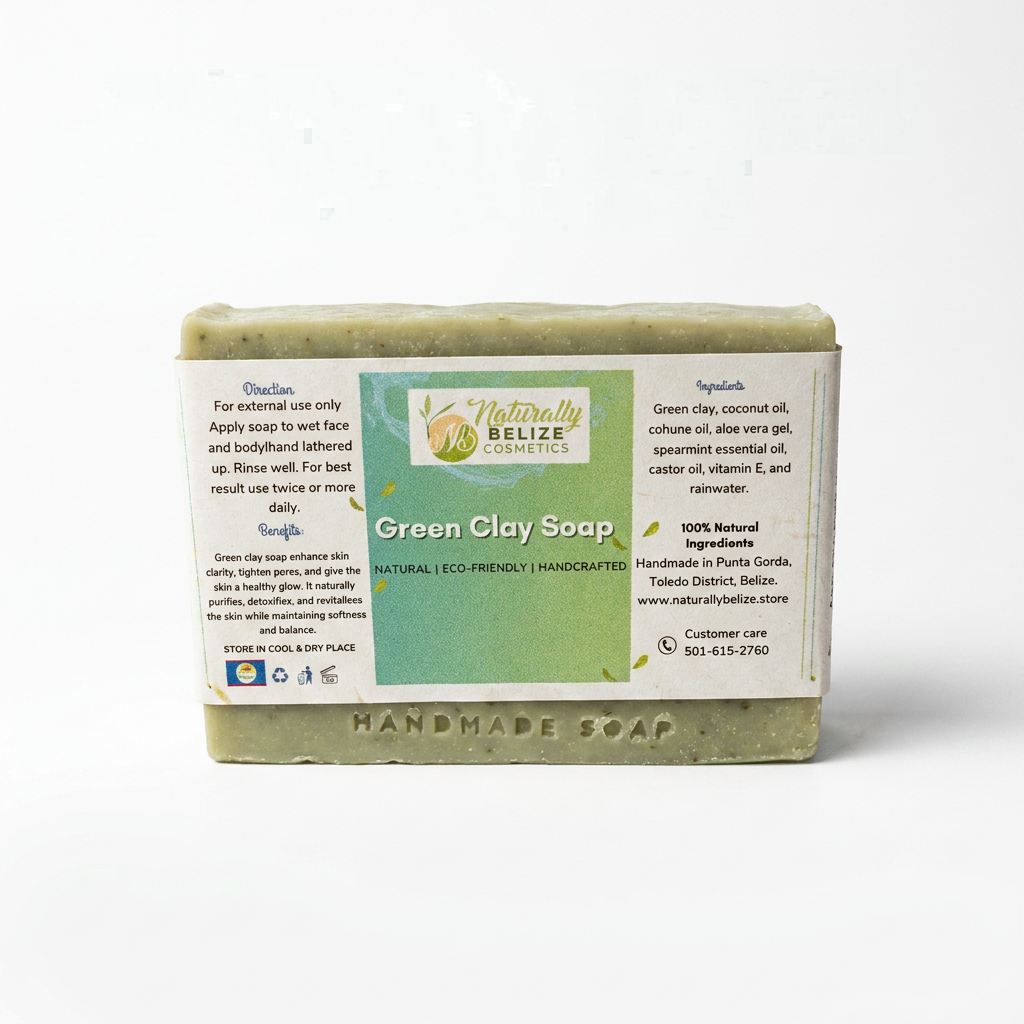 Green Clay Soap/ Made in Belize