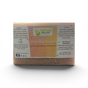 Pink Clay Soap 4oz/Made in Belize